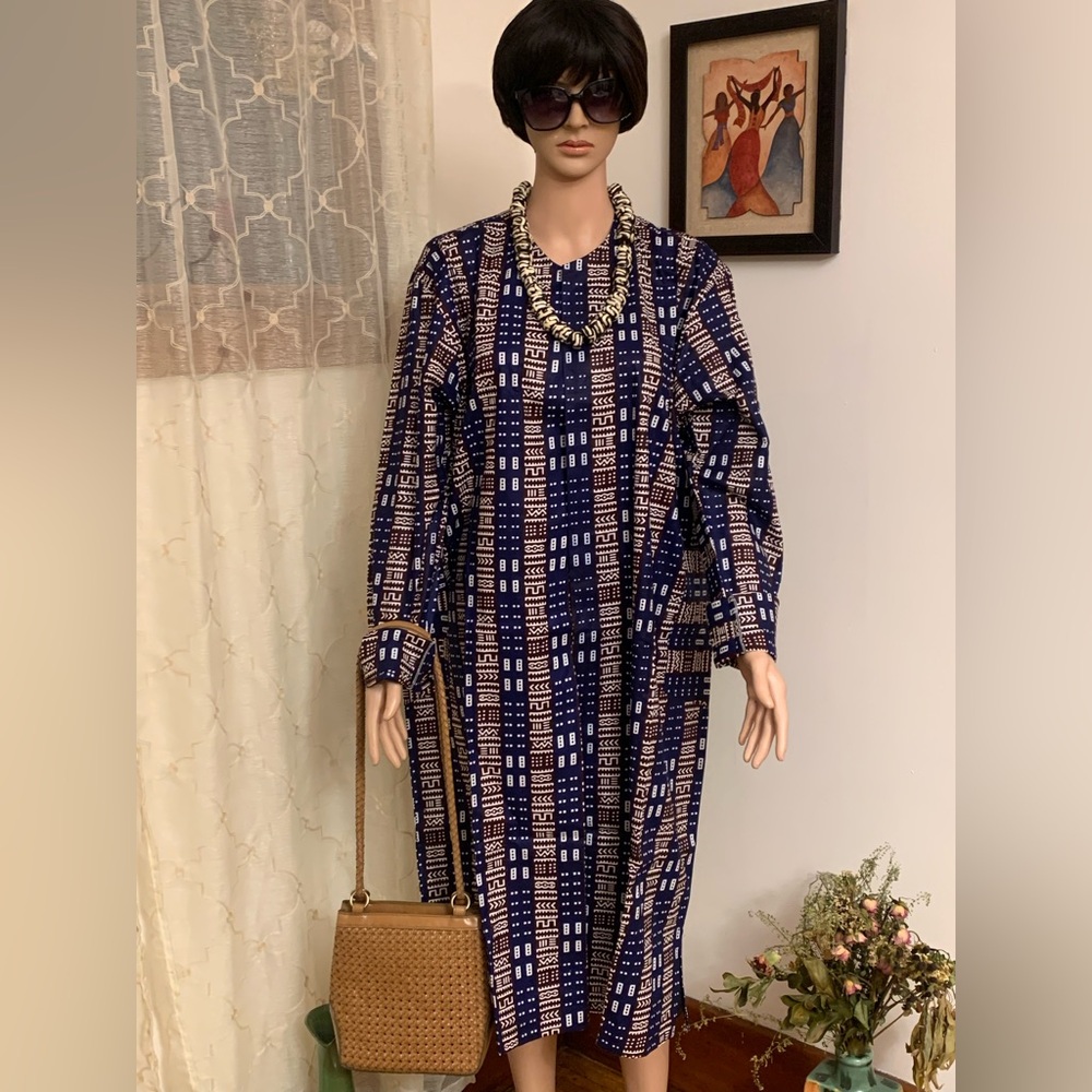 DianatouBoutik 2025 Collection Long Sleeve Duster Dress Size XL/ 1X